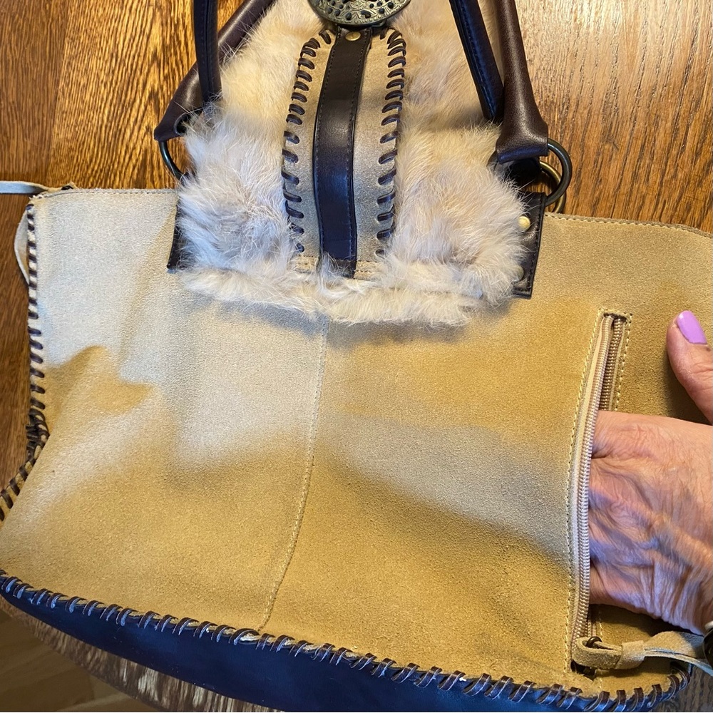 Nicole Lee Collection Tan and Brown Bag - Picture 3 of 16